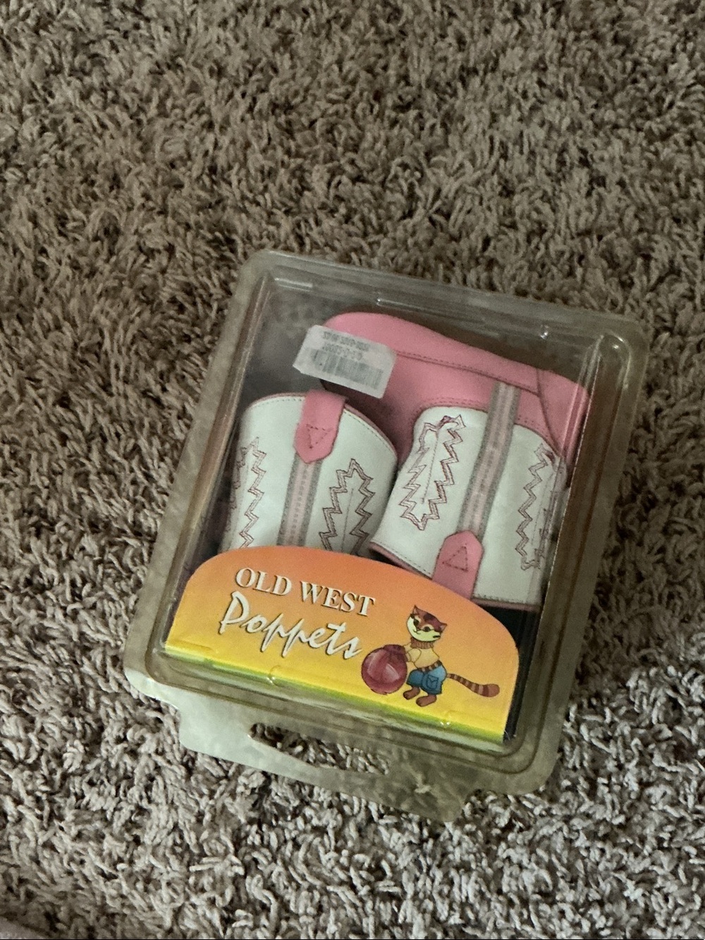 Pink and White Cowboy Boots